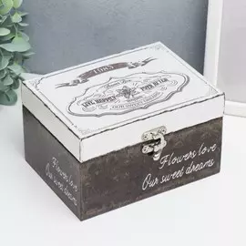 Шкатулка дерево кожзам