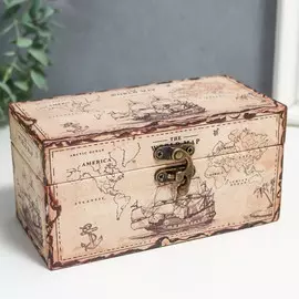 Шкатулка дерево кожзам