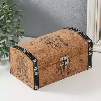 Шкатулка дерево кожзам