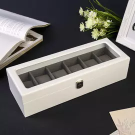 Шкатулка дерево под часы 6 отделений