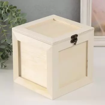 Шкатулка-куб для росписи дерево