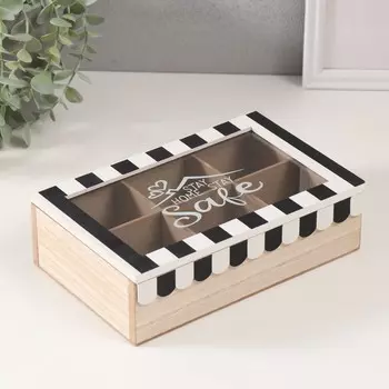 Шкатулка для чая с делениями