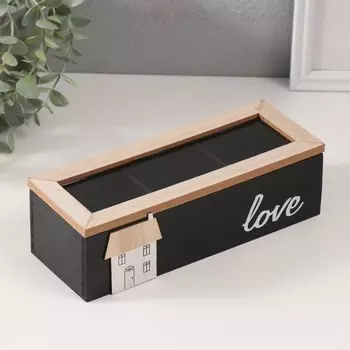 Шкатулка для чая с делениями