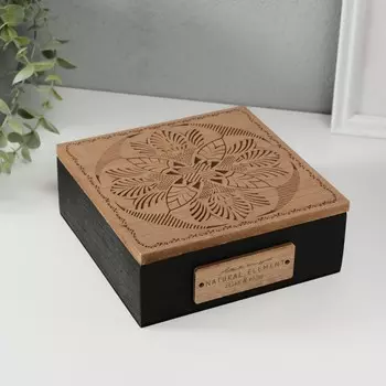 Шкатулка для чая с делениями