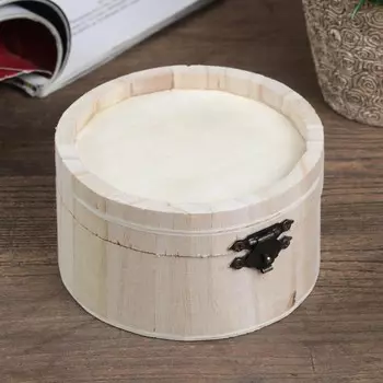 Шкатулка для росписи дерево круглая