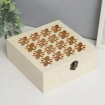 Шкатулка для росписи дерево с делениями