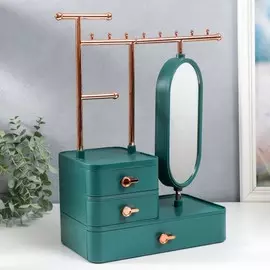 Шкатулка для украшений пластик, зеркало