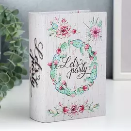 Шкатулка-книга дерево кожзам