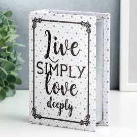 Шкатулка-книга дерево кожзам