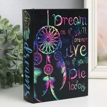 Шкатулка-книга дерево, кожзам