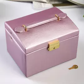 Шкатулка кожзам для украшений