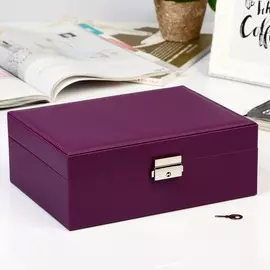 Шкатулка кожзам для украшений