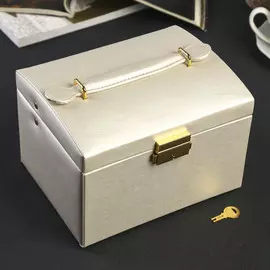 Шкатулка кожзам для украшений