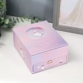 Шкатулка кожзам для украшений