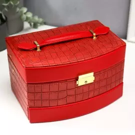 Шкатулка кожзам для украшений