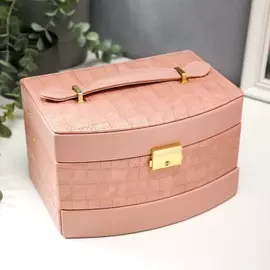 Шкатулка кожзам для украшений