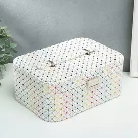 Шкатулка кожзам для украшений
