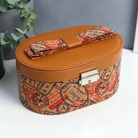 Шкатулка кожзам для украшений