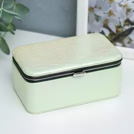 Шкатулка кожзам для украшений