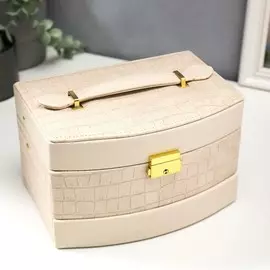 Шкатулка кожзам для украшений