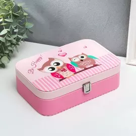 Шкатулка кожзам для украшений