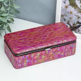 Шкатулка кожзам для украшений