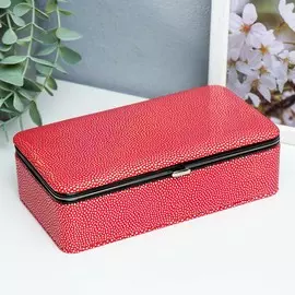 Шкатулка кожзам для украшений