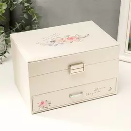 Шкатулка кожзам для украшений