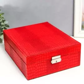 Шкатулка кожзам для украшений