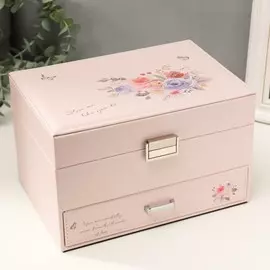 Шкатулка кожзам для украшений