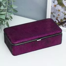 Шкатулка кожзам для украшений