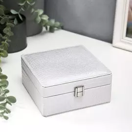 Шкатулка кожзам для украшений