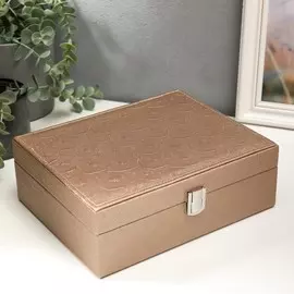 Шкатулка кожзам для украшений