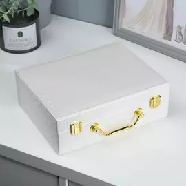 Шкатулка кожзам для украшений