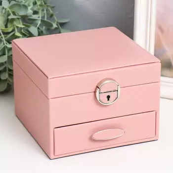 Шкатулка кожзам для украшений