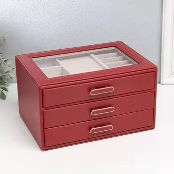 Шкатулка кожзам для украшений