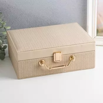 Шкатулка кожзам для украшений