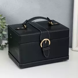 Шкатулка кожзам для украшений сундучок