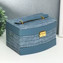 Шкатулка кожзам для украшений сундучок