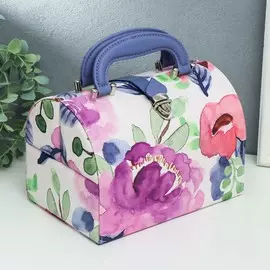 Шкатулка кожзам для украшений сундучок