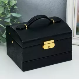 Шкатулка кожзам для украшений сундучок