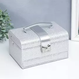 Шкатулка кожзам для украшений сундук с бантом