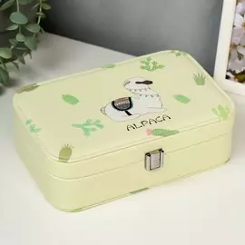 Шкатулка кожзам под часы 1 отделение и бижутерию