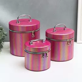 Шкатулка кожзам с зеркалом