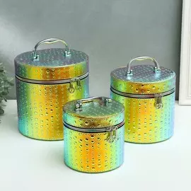 Шкатулка кожзам с зеркалом