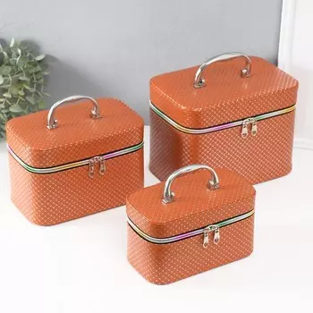 Набор шкатулок для украшений с зеркалом