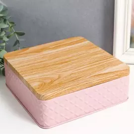 Шкатулка металл квадрат