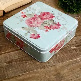 Шкатулка металл квадрат