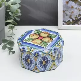 Шкатулка металл многогранник