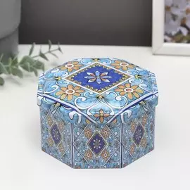 Шкатулка металл многогранник